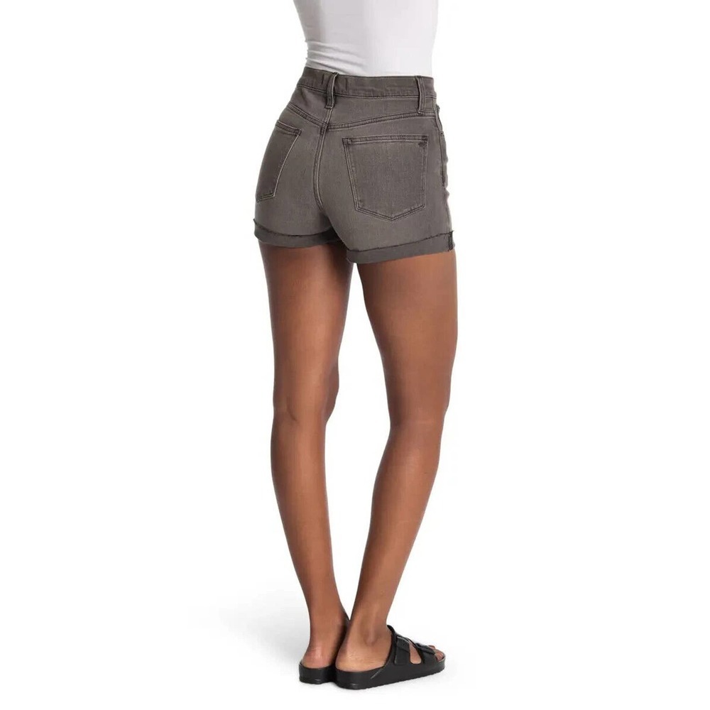Madewell High Rise Cuffed Denim Shorts Gray Slater Wash M5774 Women's Size 32 - Picture 5 of 7